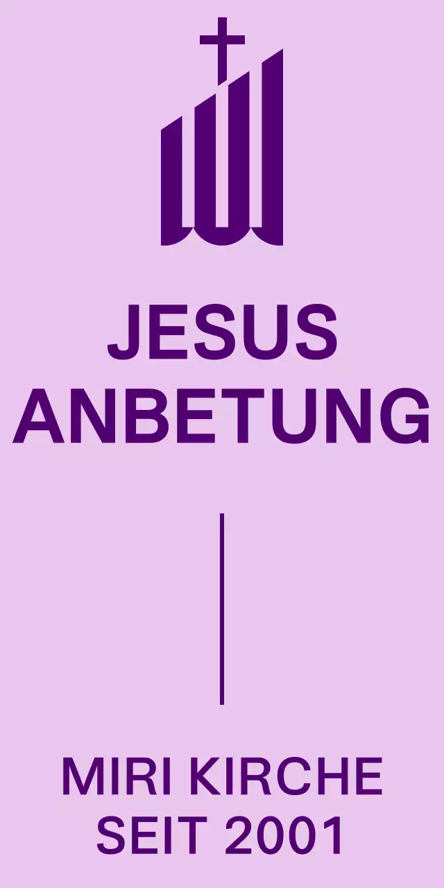 Lila Gebäude Illustration Kirche Logo