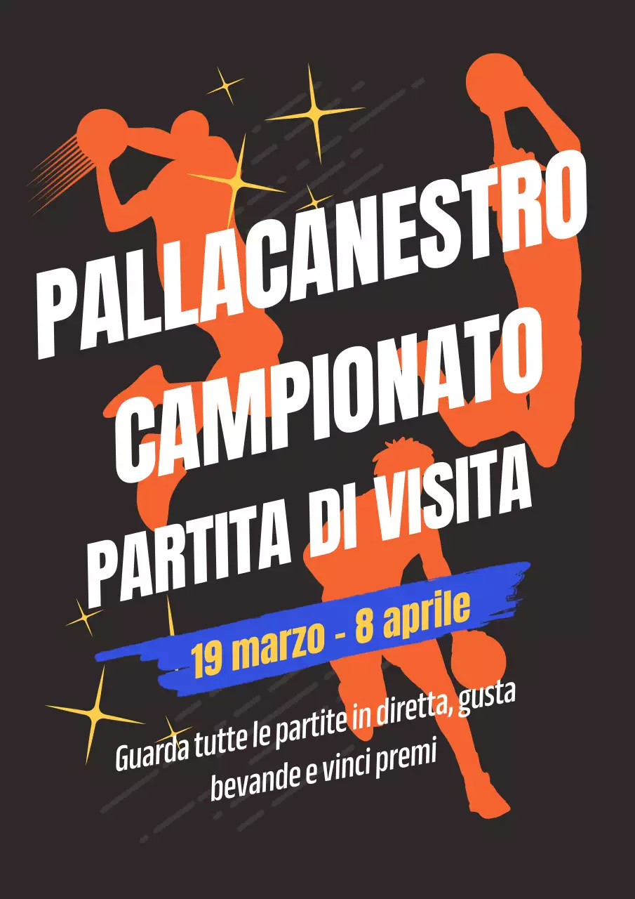 Ingaggio arancione e retrò per il basket