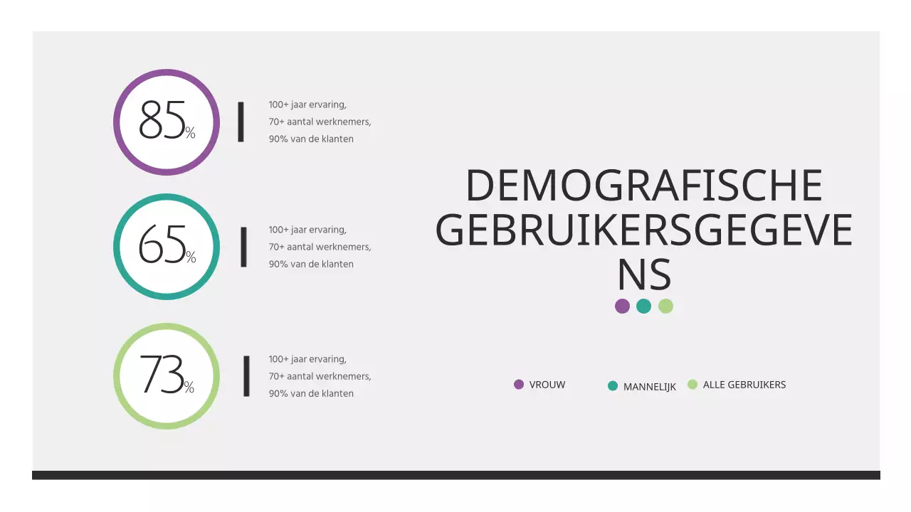 Elegant zakelijk rapportmateriaal in zwart-wit