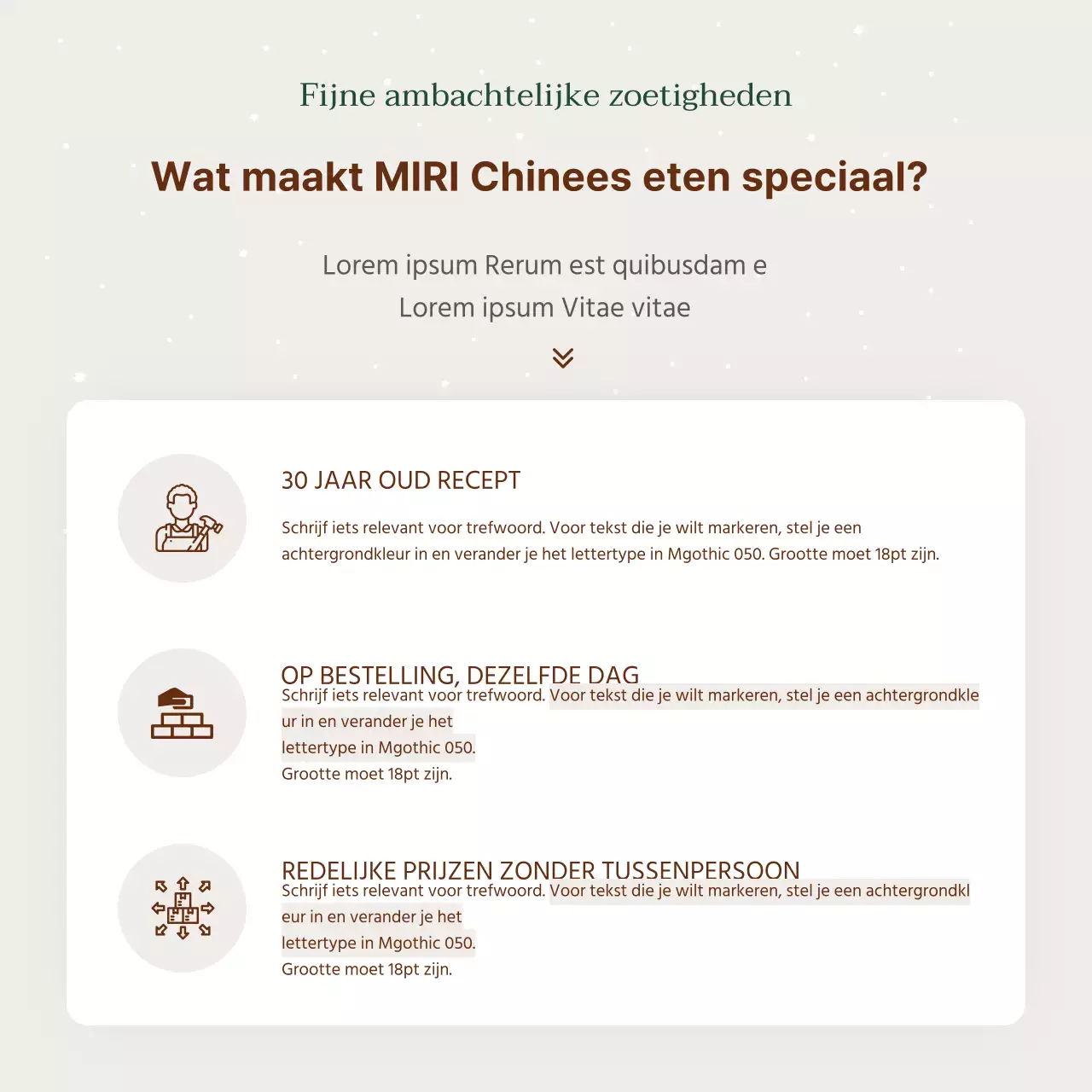 Advertentie voor een eenvoudige hanwa vakantiegeschenkset in beige en bruin