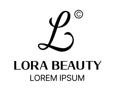 Luxe schoonheidssalon met cursief alfabet