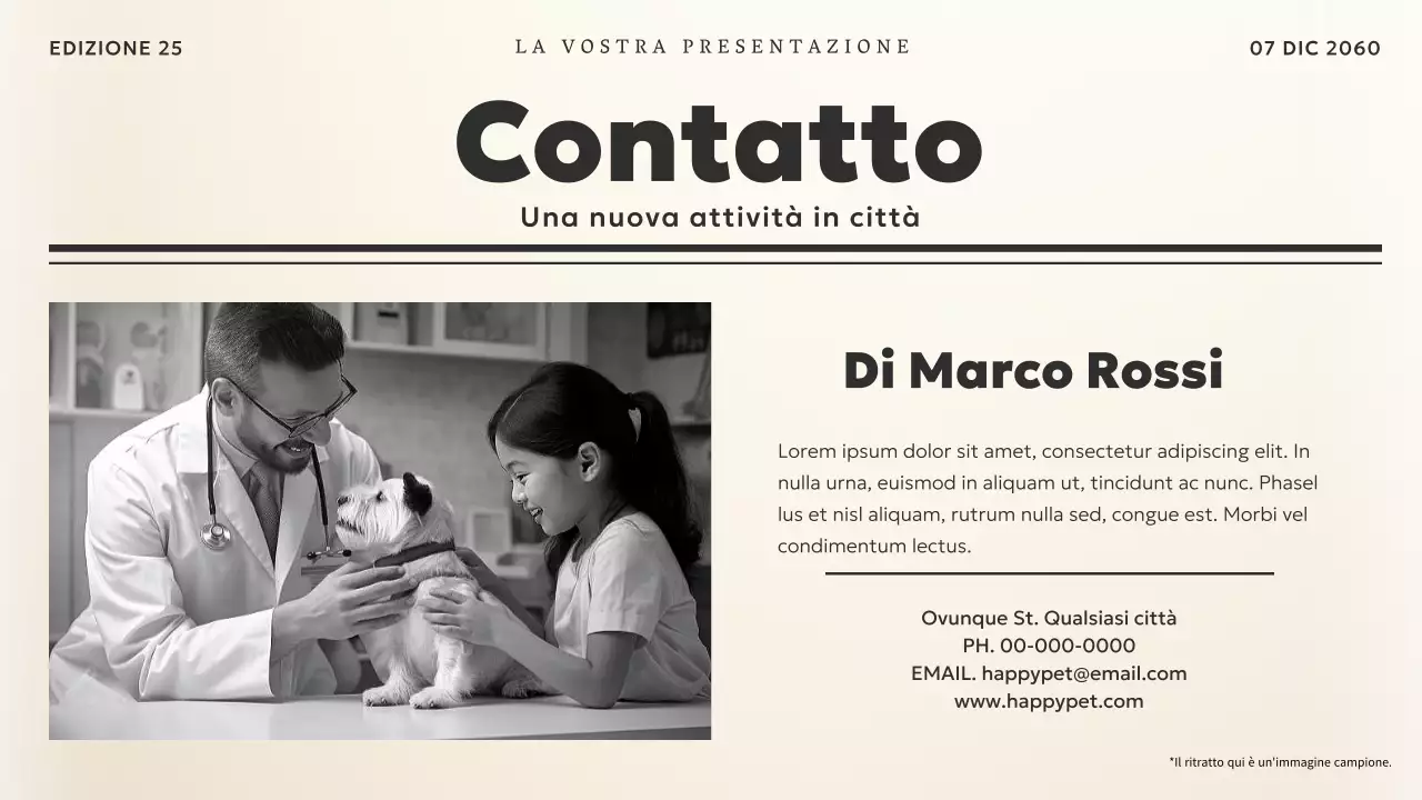 Nero e beige Tema notizie vintage Materiale aziendale