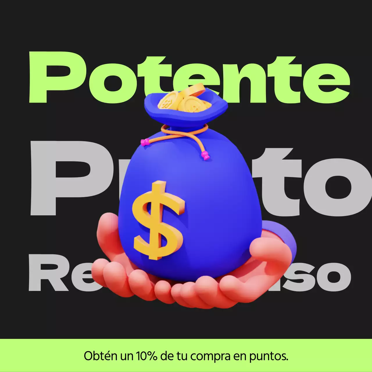 Cyberpunk points payback post en negro y verde lima