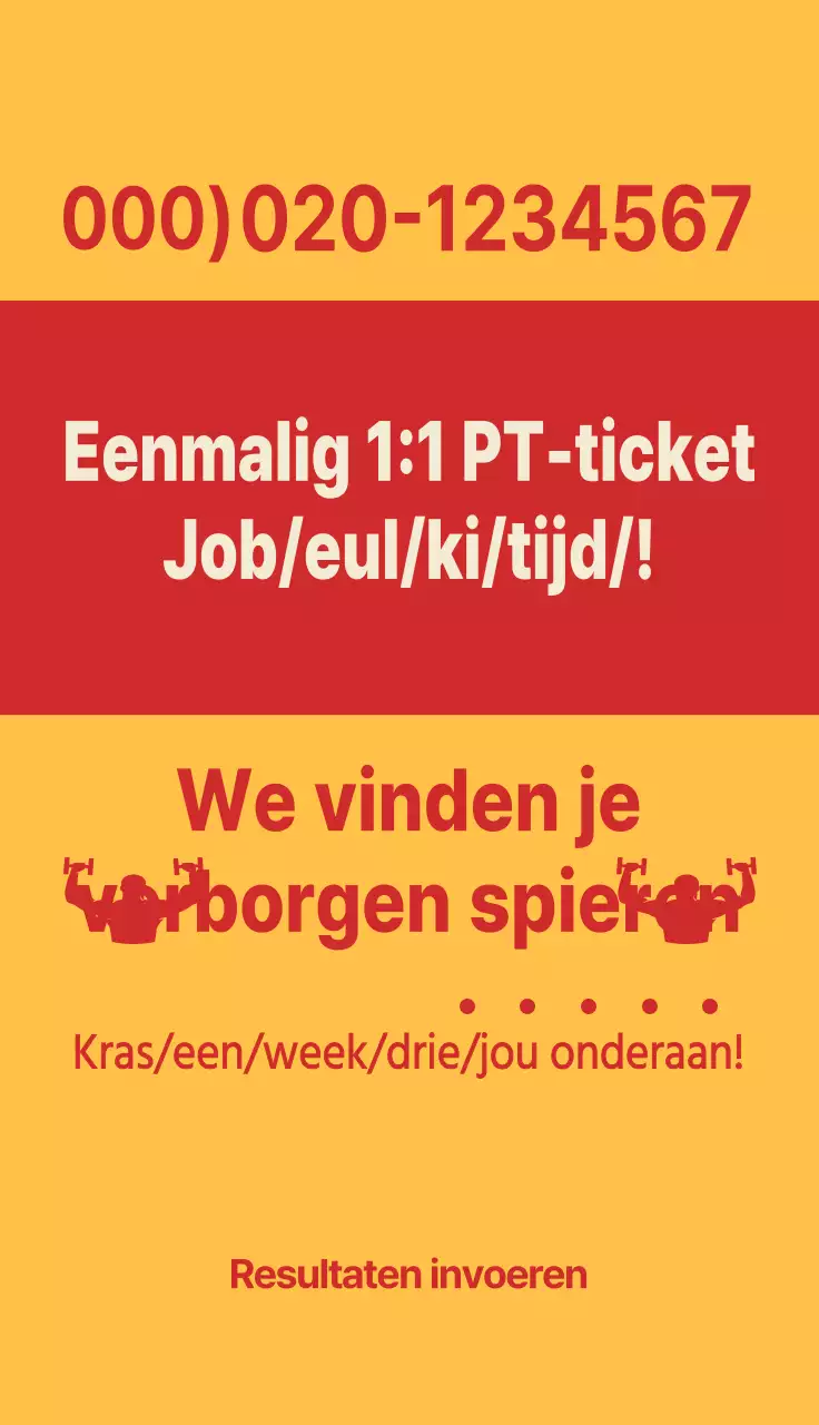 Rood, neutraal gym event