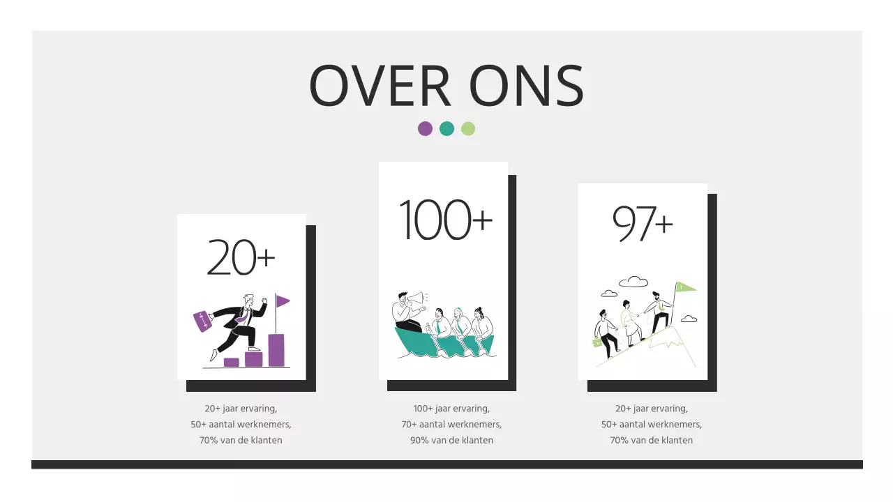 Elegant zakelijk rapportmateriaal in zwart-wit