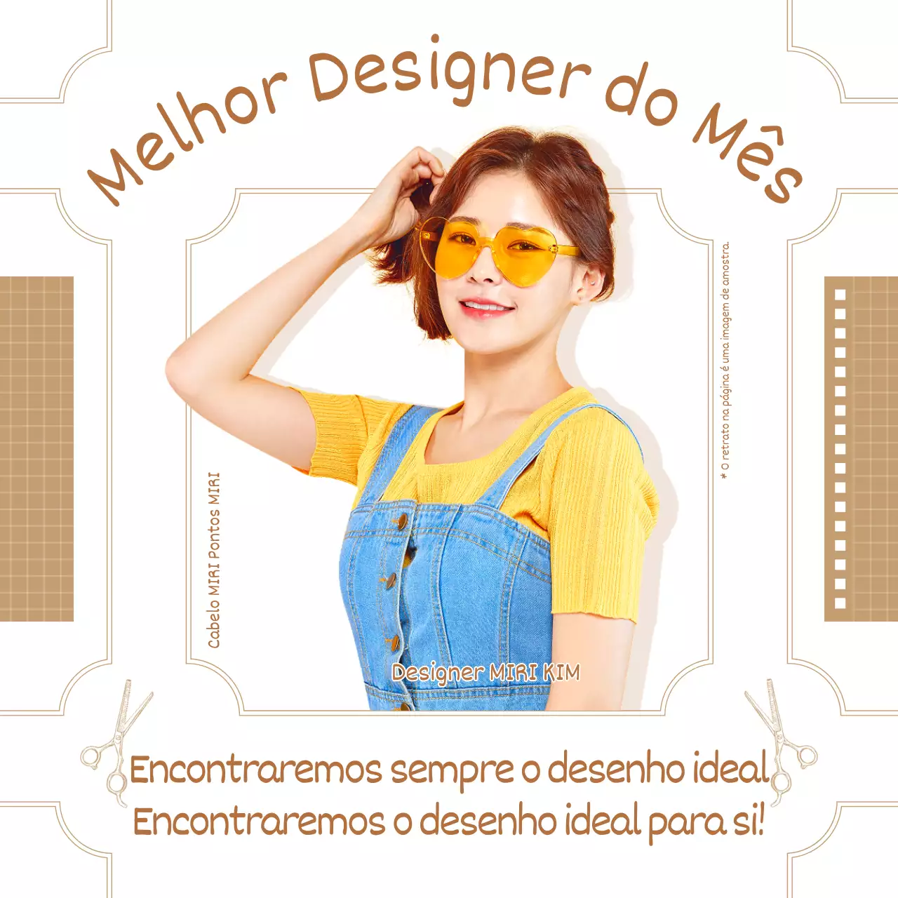 Promover um cabeleireiro castanho e retro