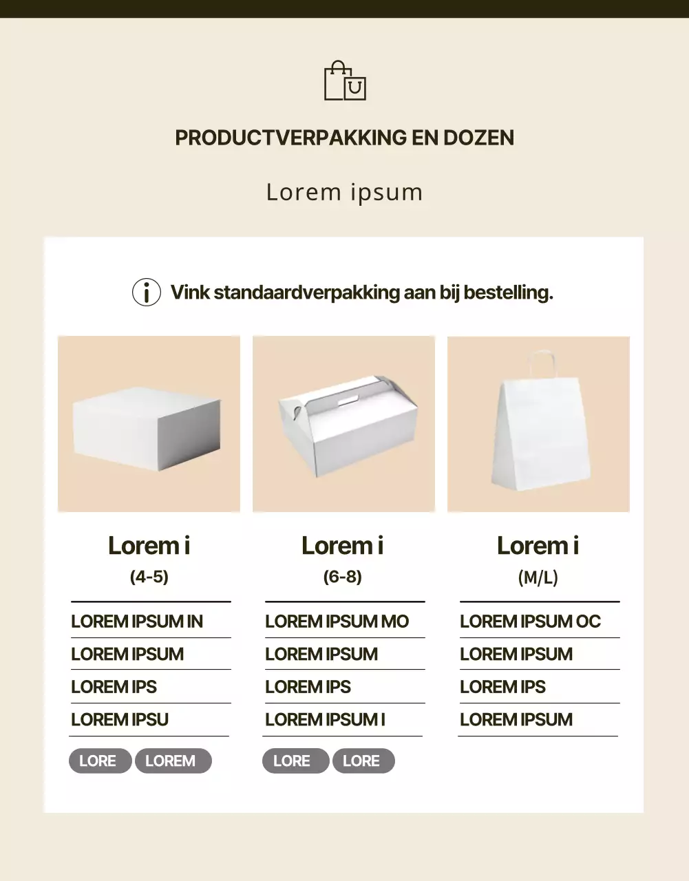 Promoot een modern bakkerij-evenement in zwart en beige