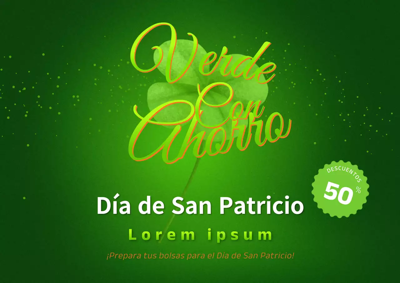Promueva los actos del Día de San Patricio en verde