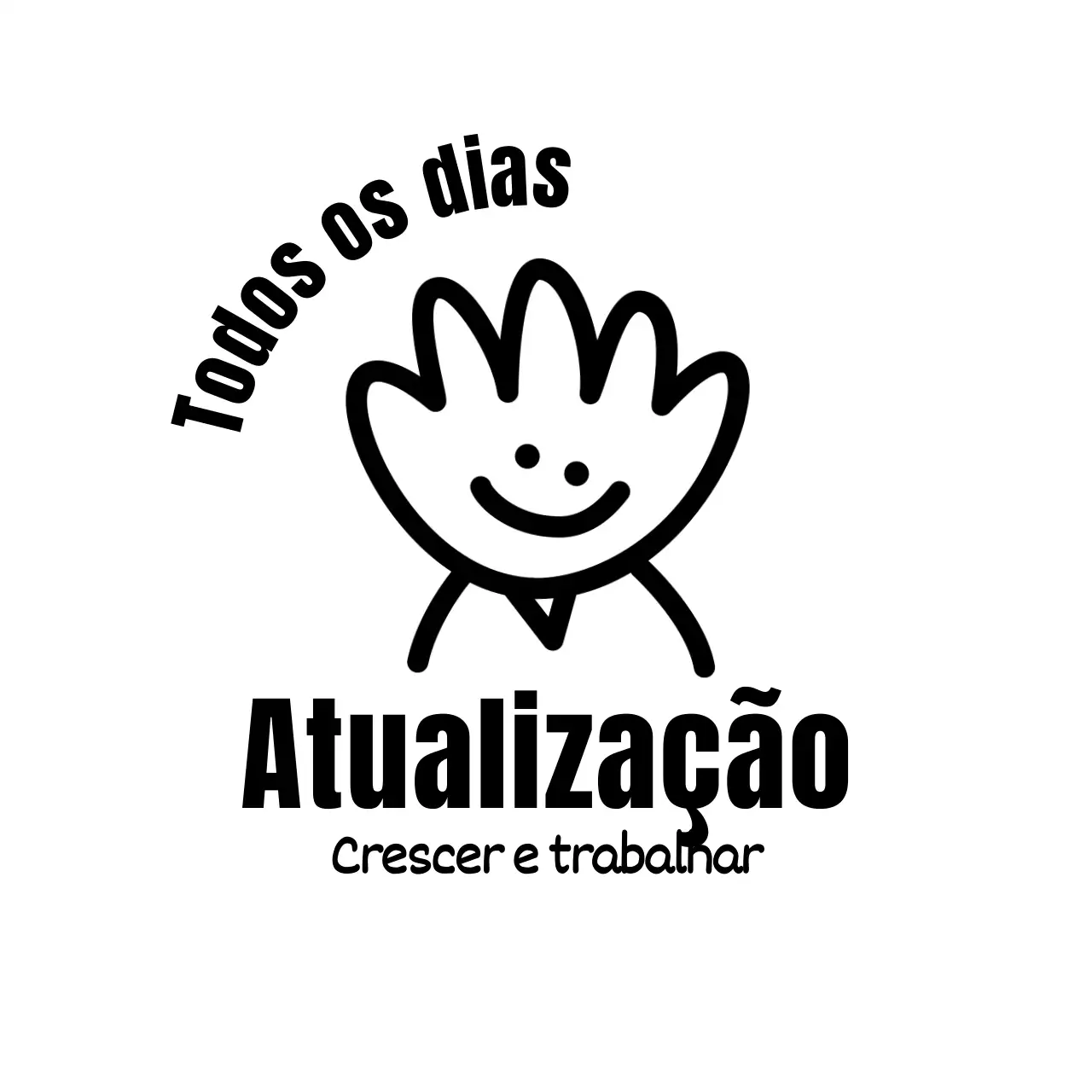 Design circular com carácter manual