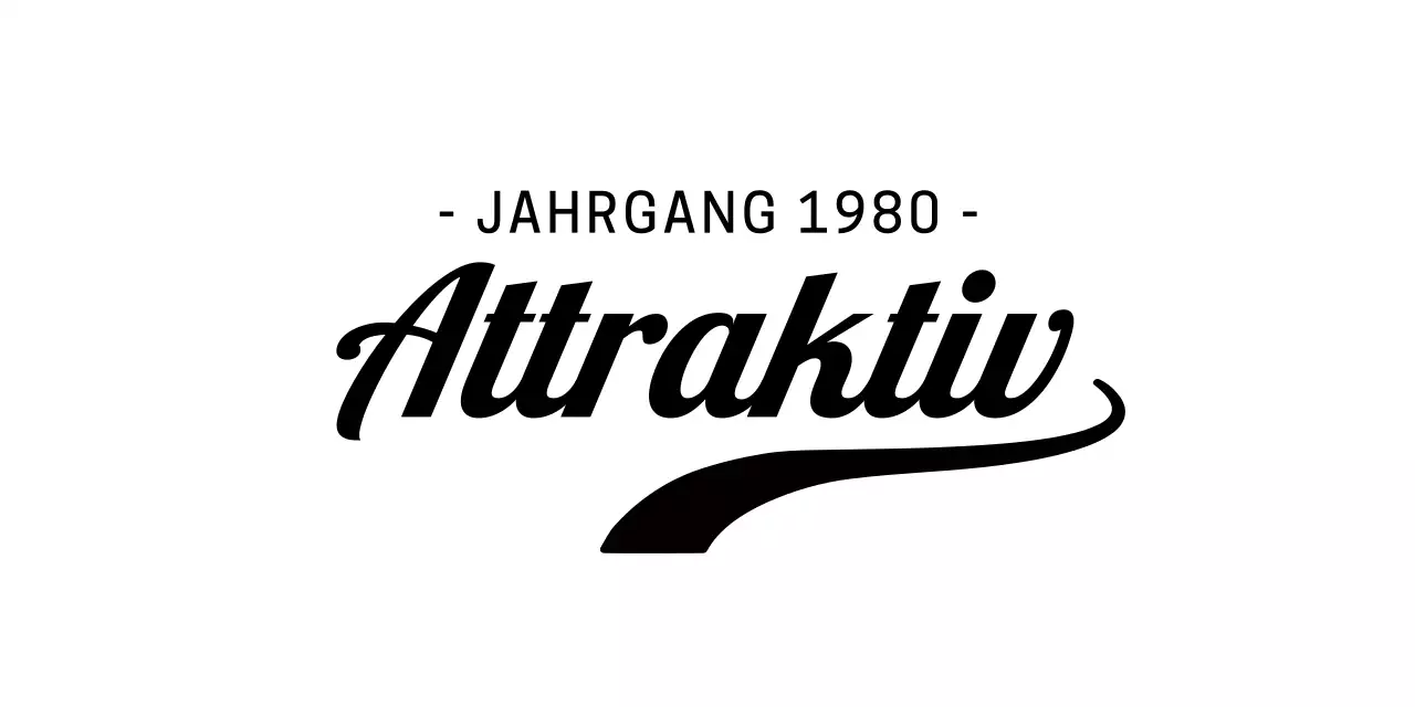 Gebogenes Typografie-Konzept Personalisierte Handelsware