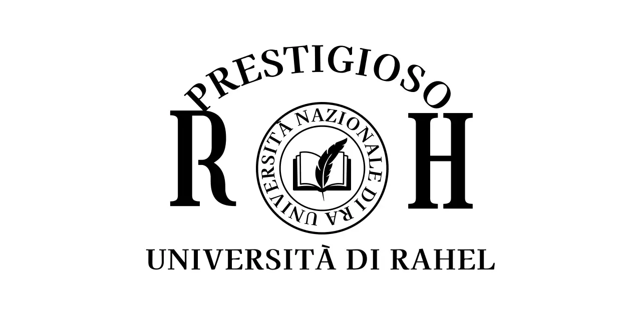 Scuola dall'aspetto elegante con logo della scuola e font serif