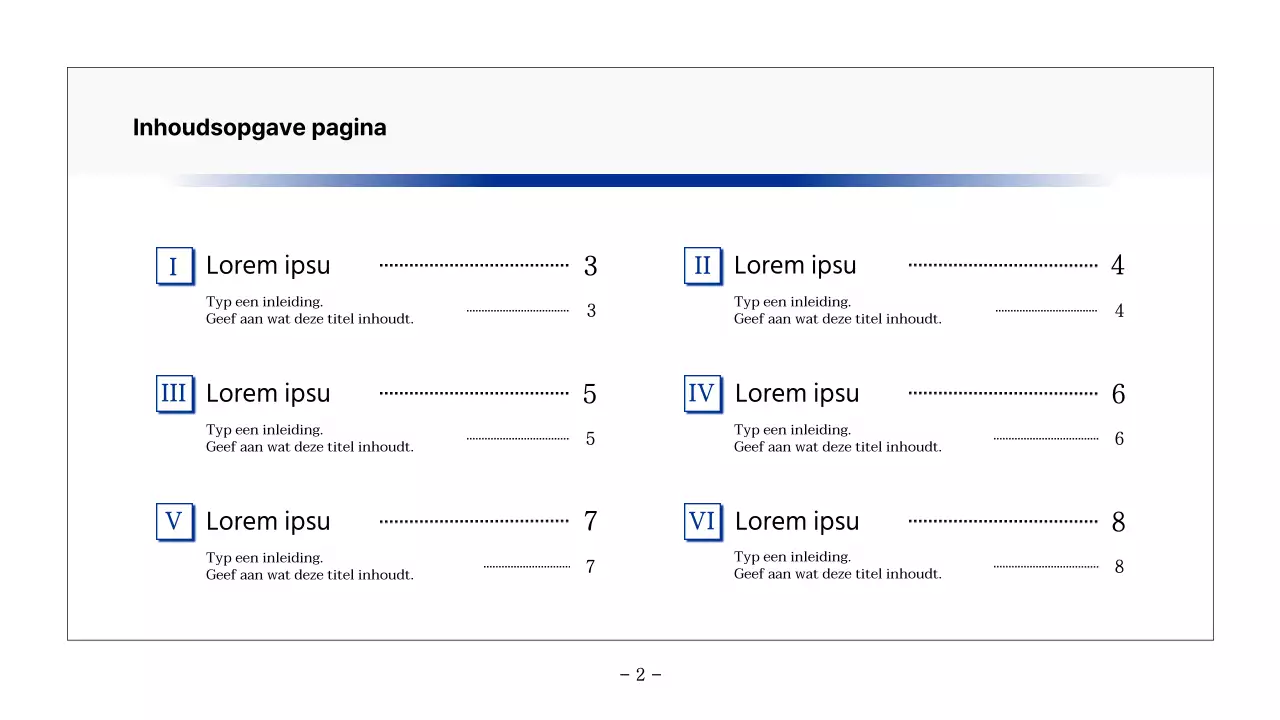 Basis printbaar rapport in marineblauw en grijs