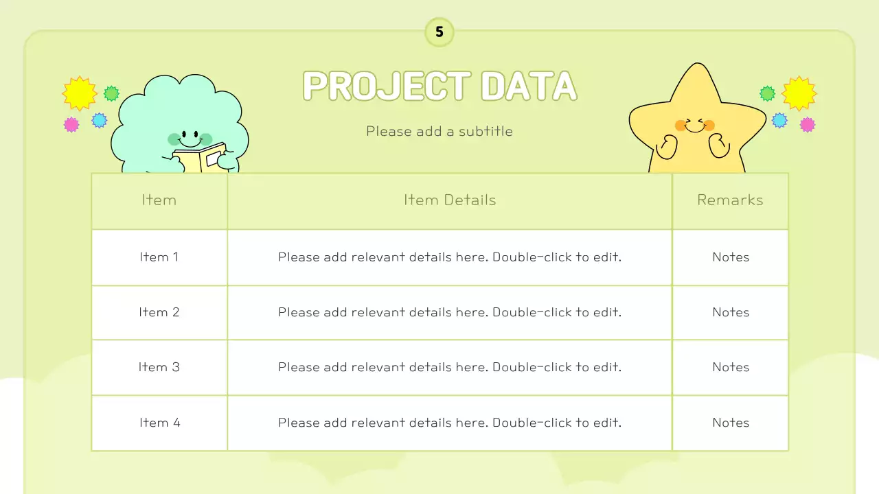 Colorful Cute Template Presentation