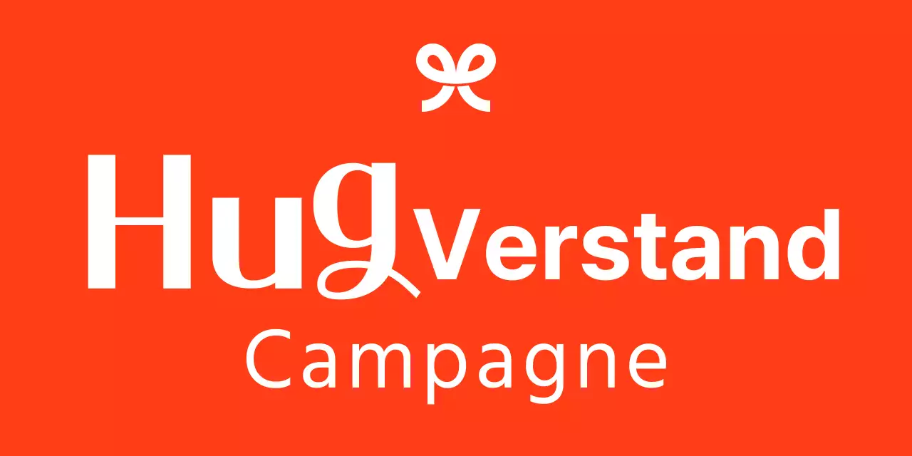 Campagne vrijwilligersorganisatie met lintillustratie