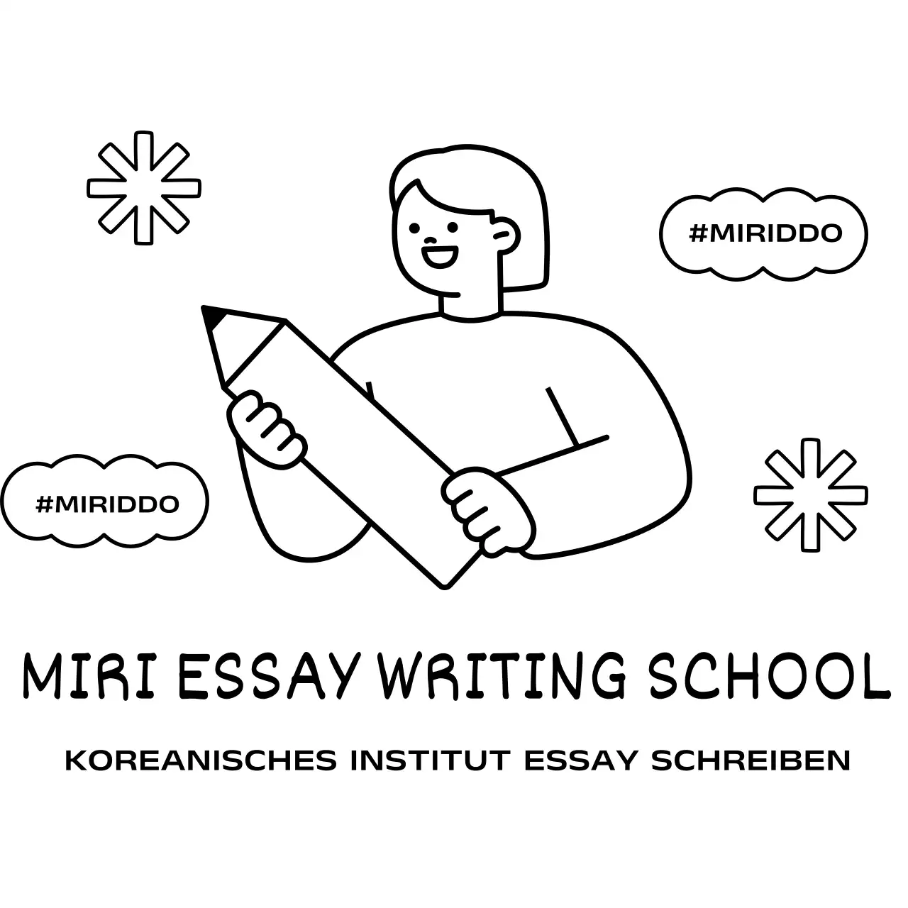 Niedliche Nachhilfeschule mit Bleistiften und Figuren