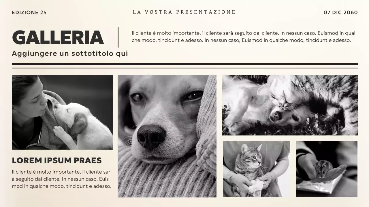 Nero e beige Tema notizie vintage Materiale aziendale