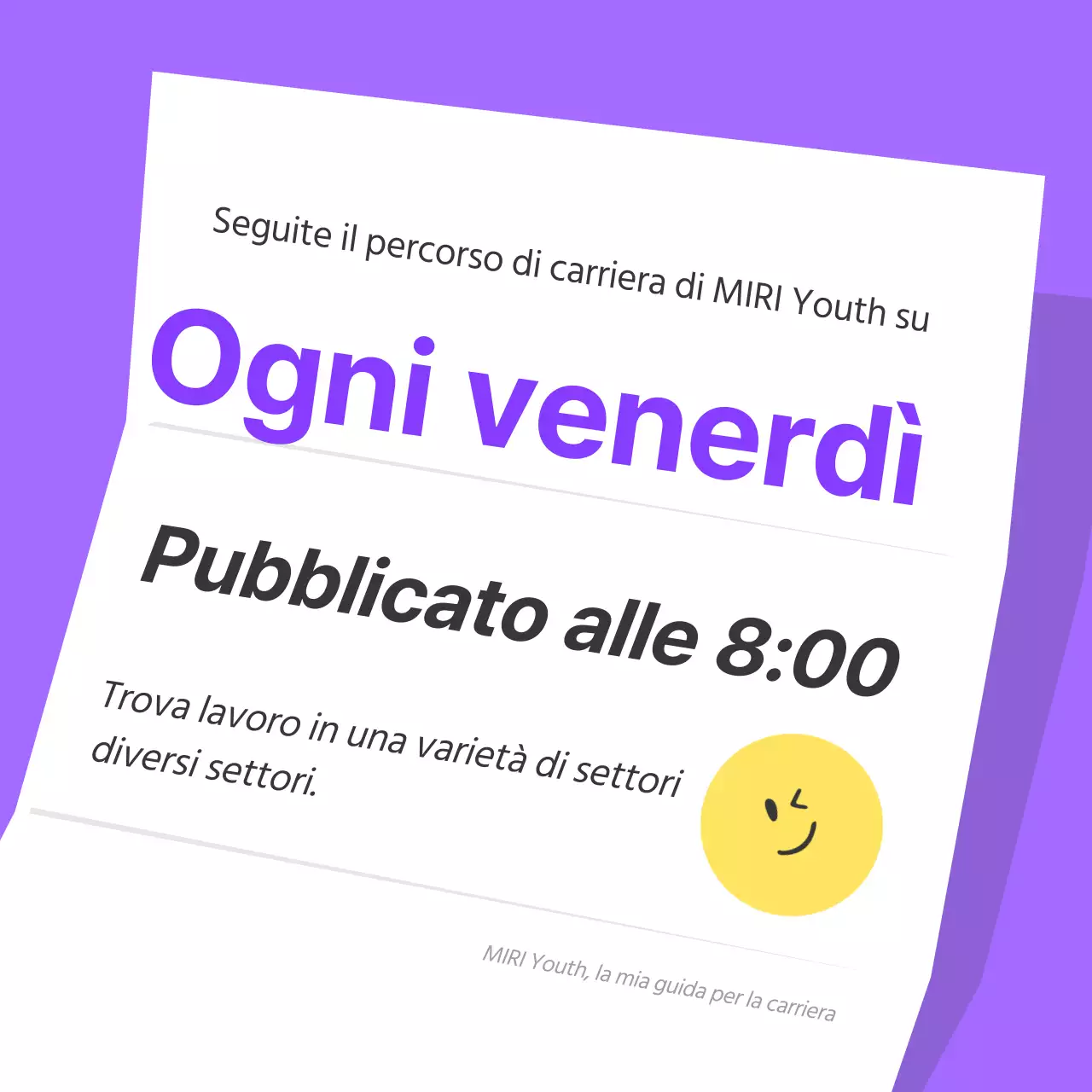 Una semplice proposta di reclutamento della comunità in bianco e viola