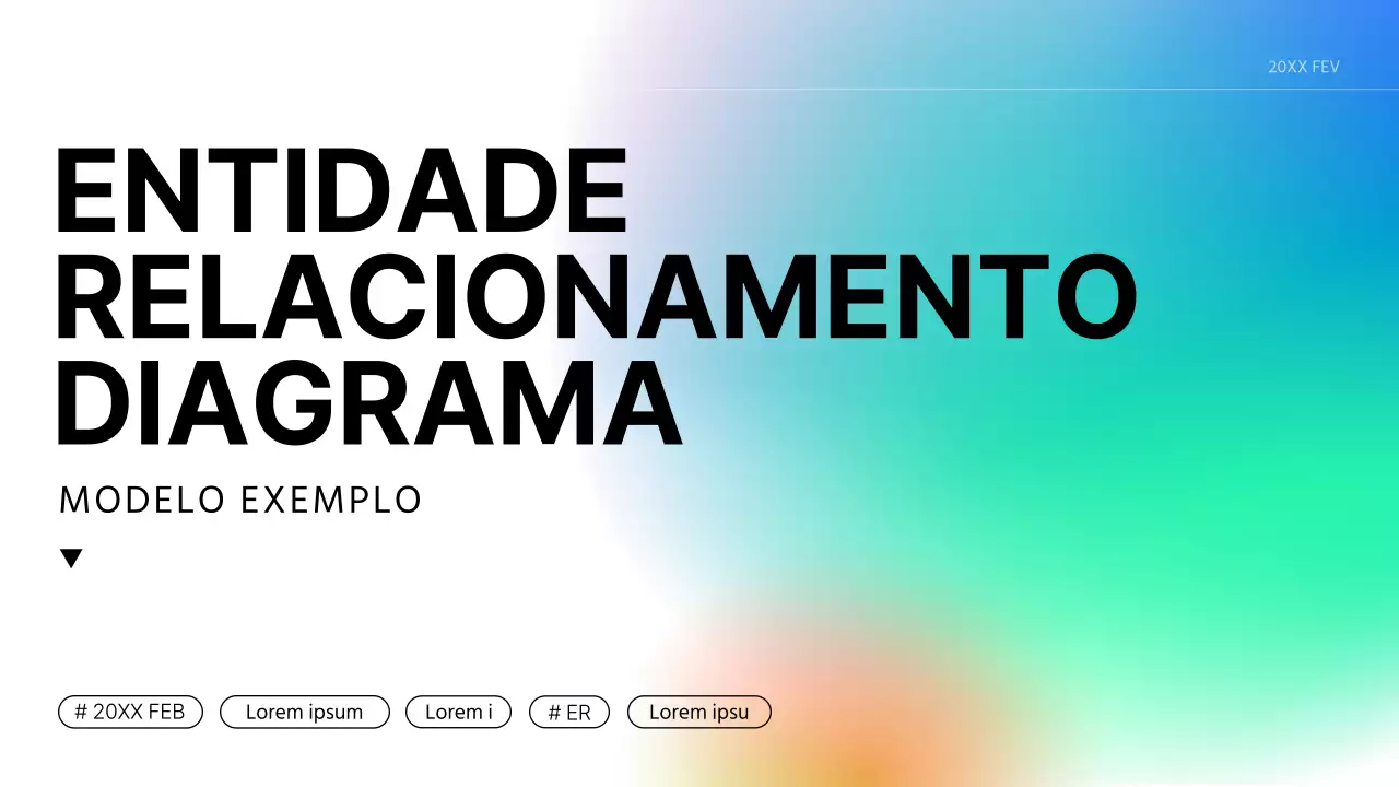 Um relatório de diagrama de desenvolvimento moderno em branco e azul