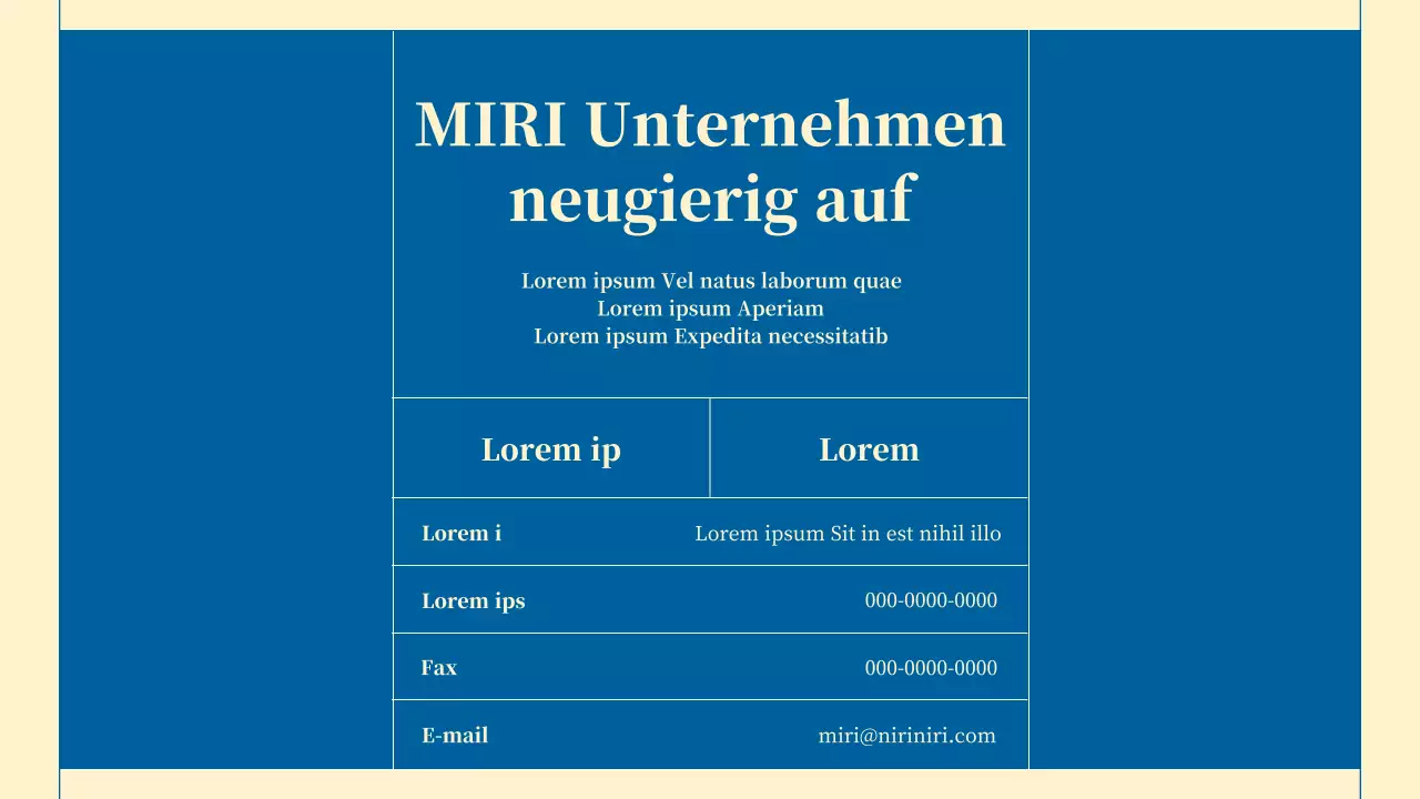 Minimalistischer Newsletter für Unternehmensdienstleistungen in Beige und Blau