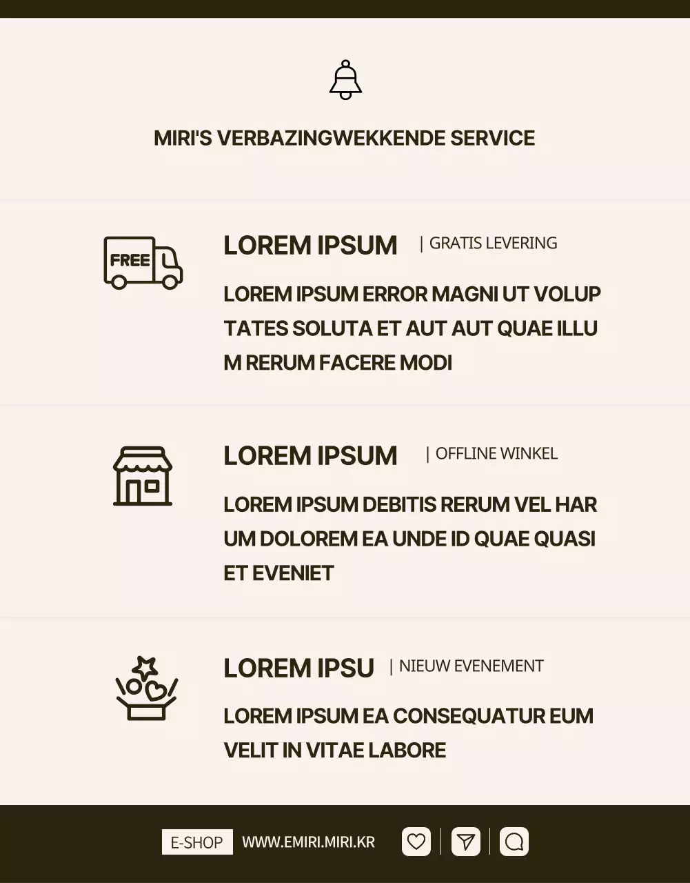 Promoot een modern bakkerij-evenement in zwart en beige