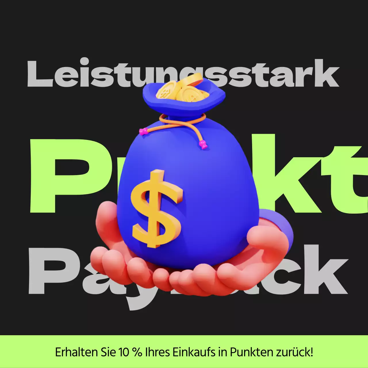 Cyberpunk points payback post in schwarz und lindgrün