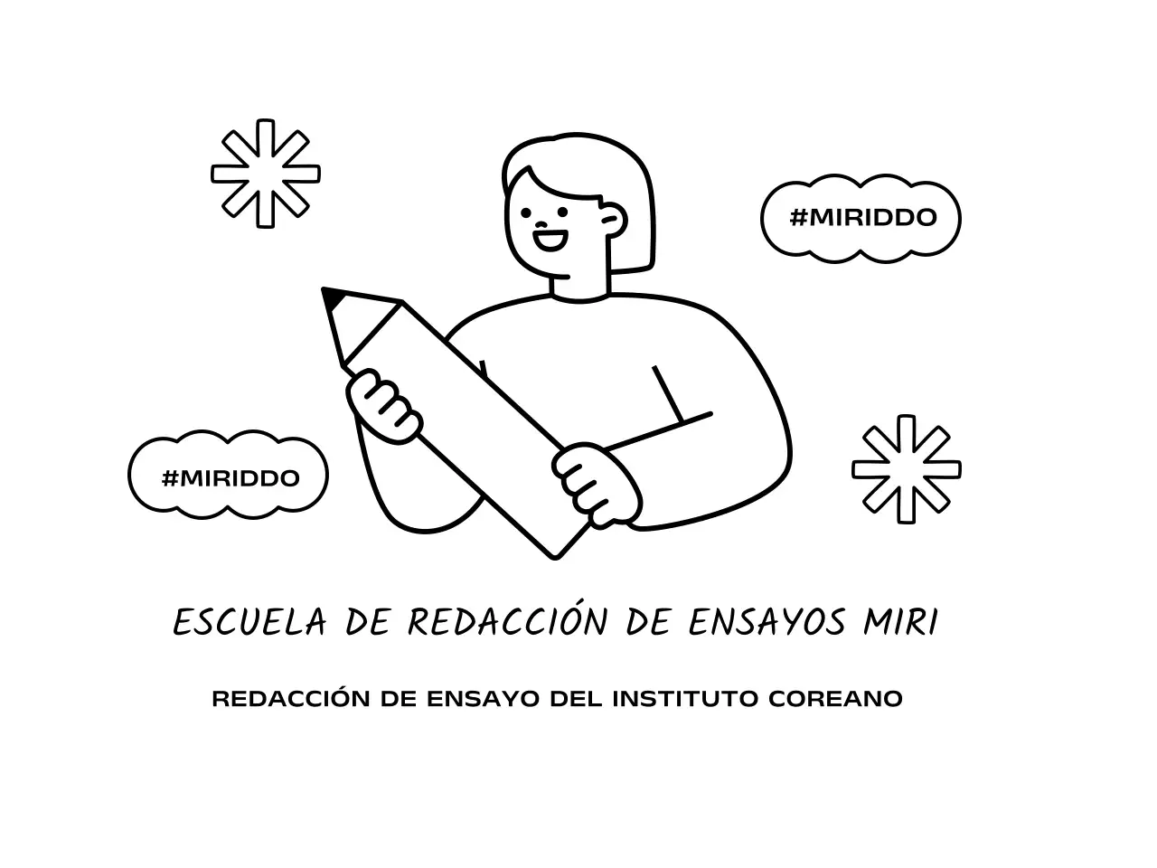 Simpática guardería con lápices y personajes