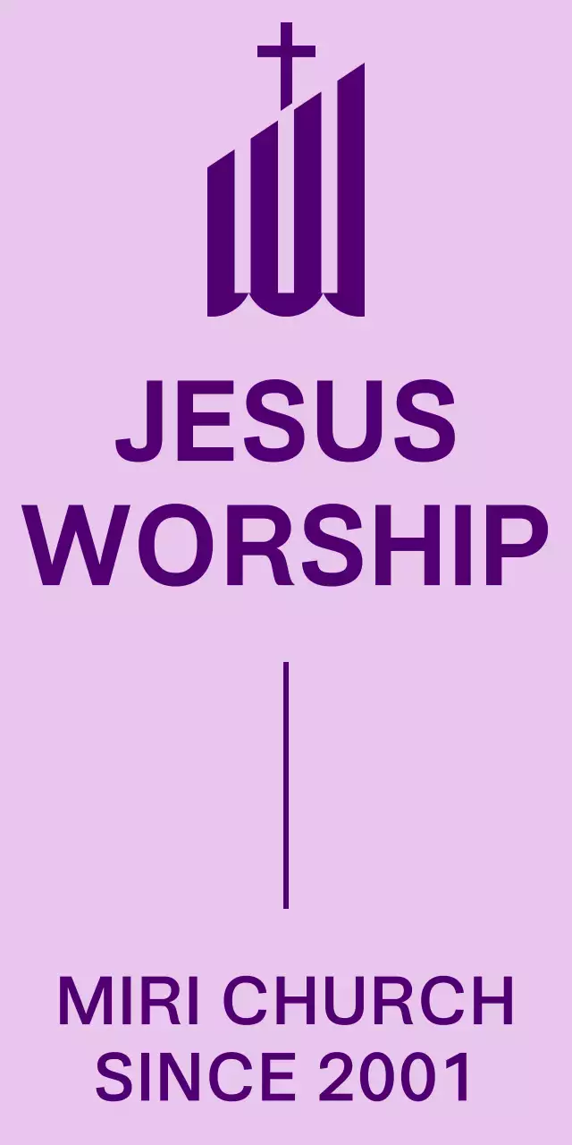 Purple building illustration church logo