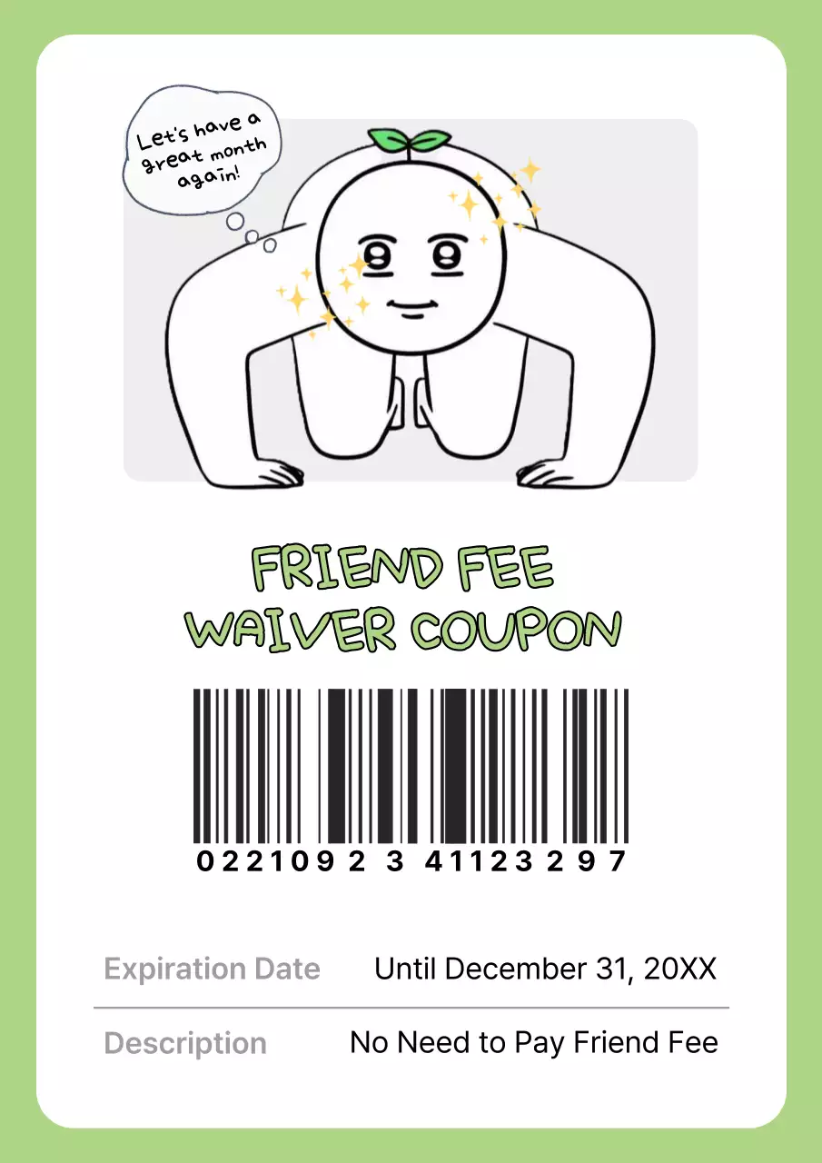 Green Minimal Coupon Promotion Poster