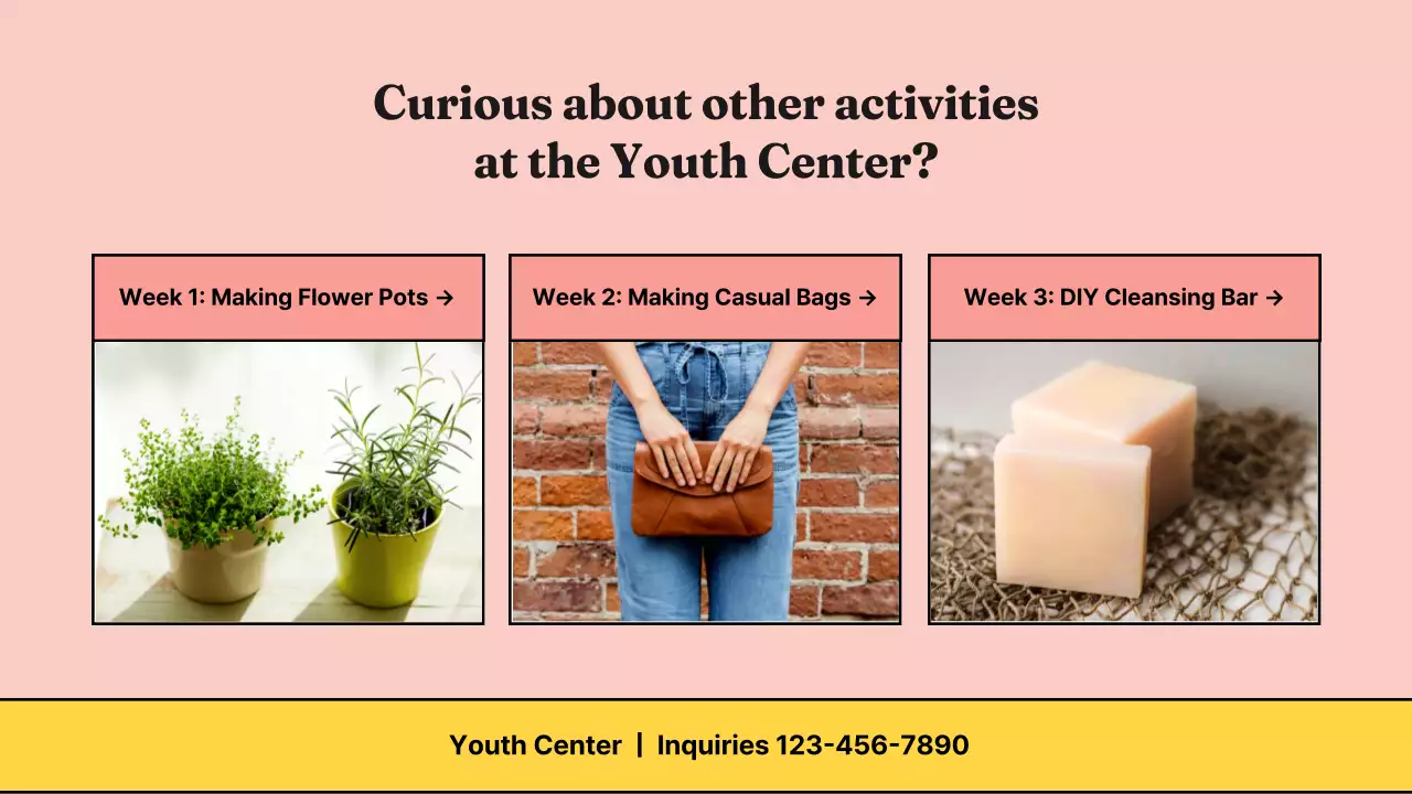 Pink Modern Activity Guide Presentation