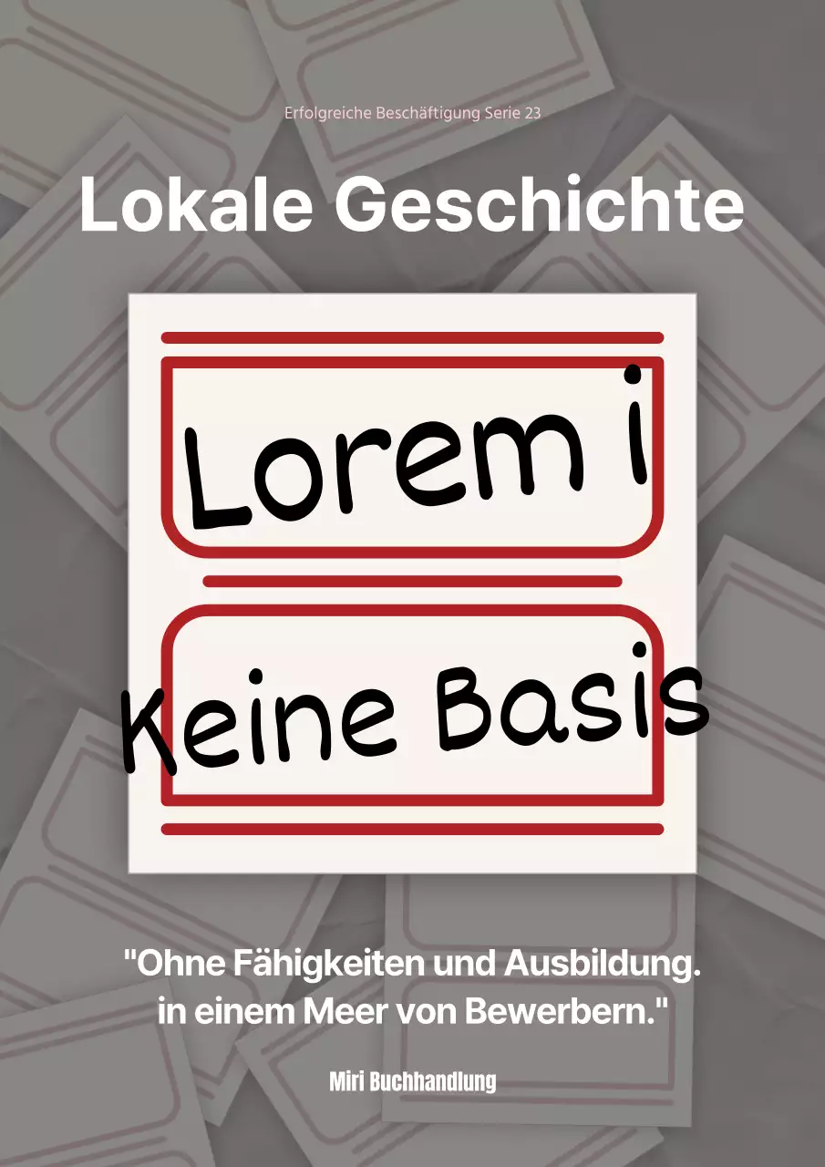 Bewerbungsanschreiben ohne Vorgaben mit roten und beigen Akzenten