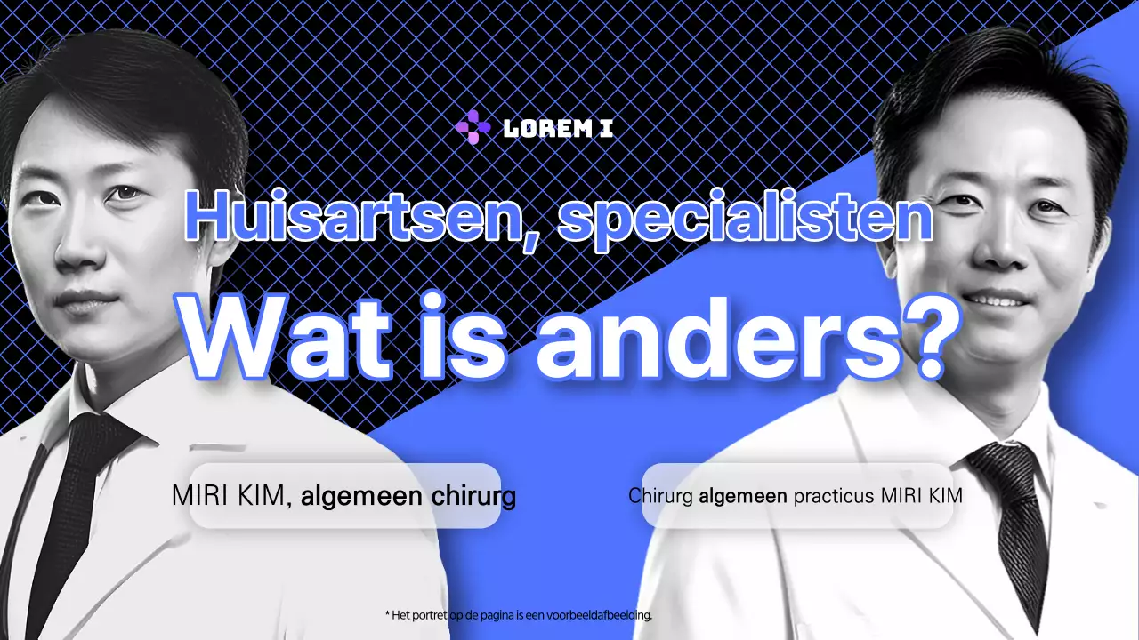 Moderne medische informatie uitgelegd in marineblauw en zwart-wit