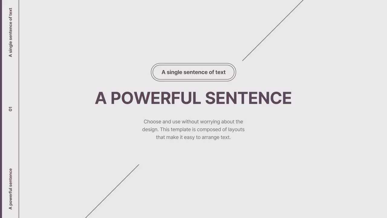 Purple Minimalist Template Presentation