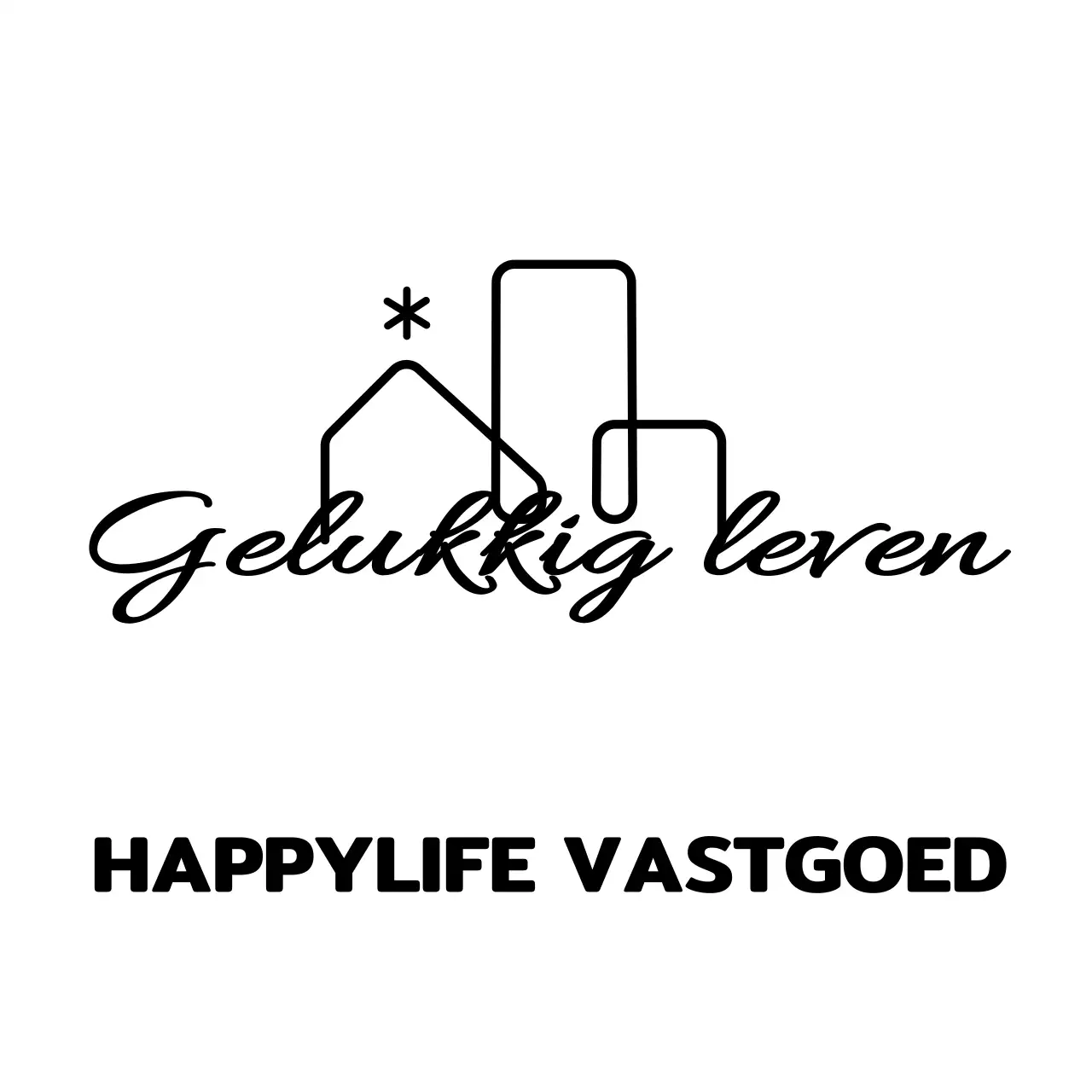 Eenvoudig concept onroerend goed met zipline-illustraties