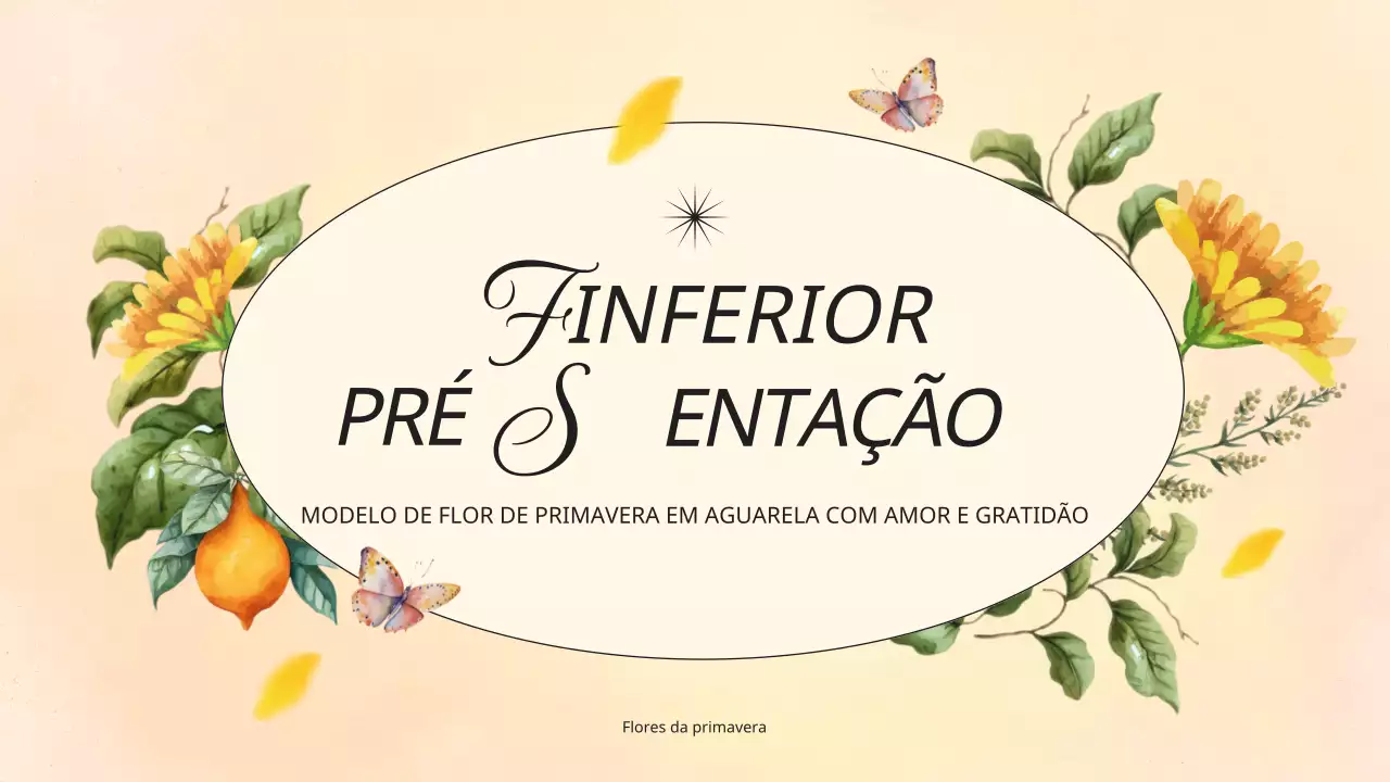 Apresentação floral clássica de primavera em amarelo e verde