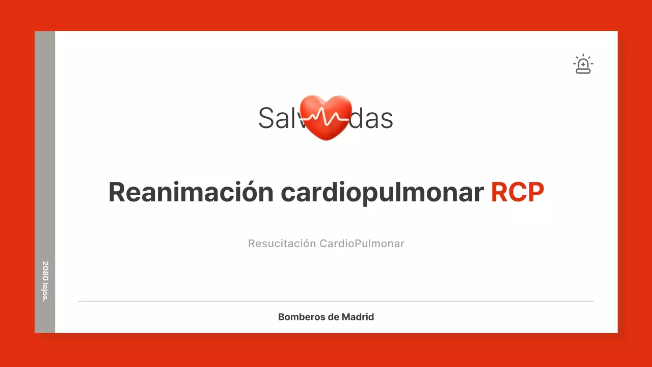 Material sencillo de formación en RCP de color rojo y marrón