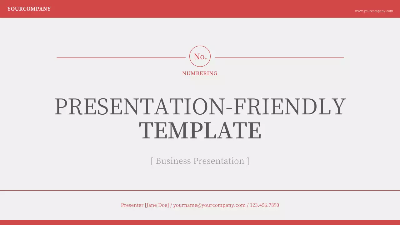 Red Modern Business Presentation