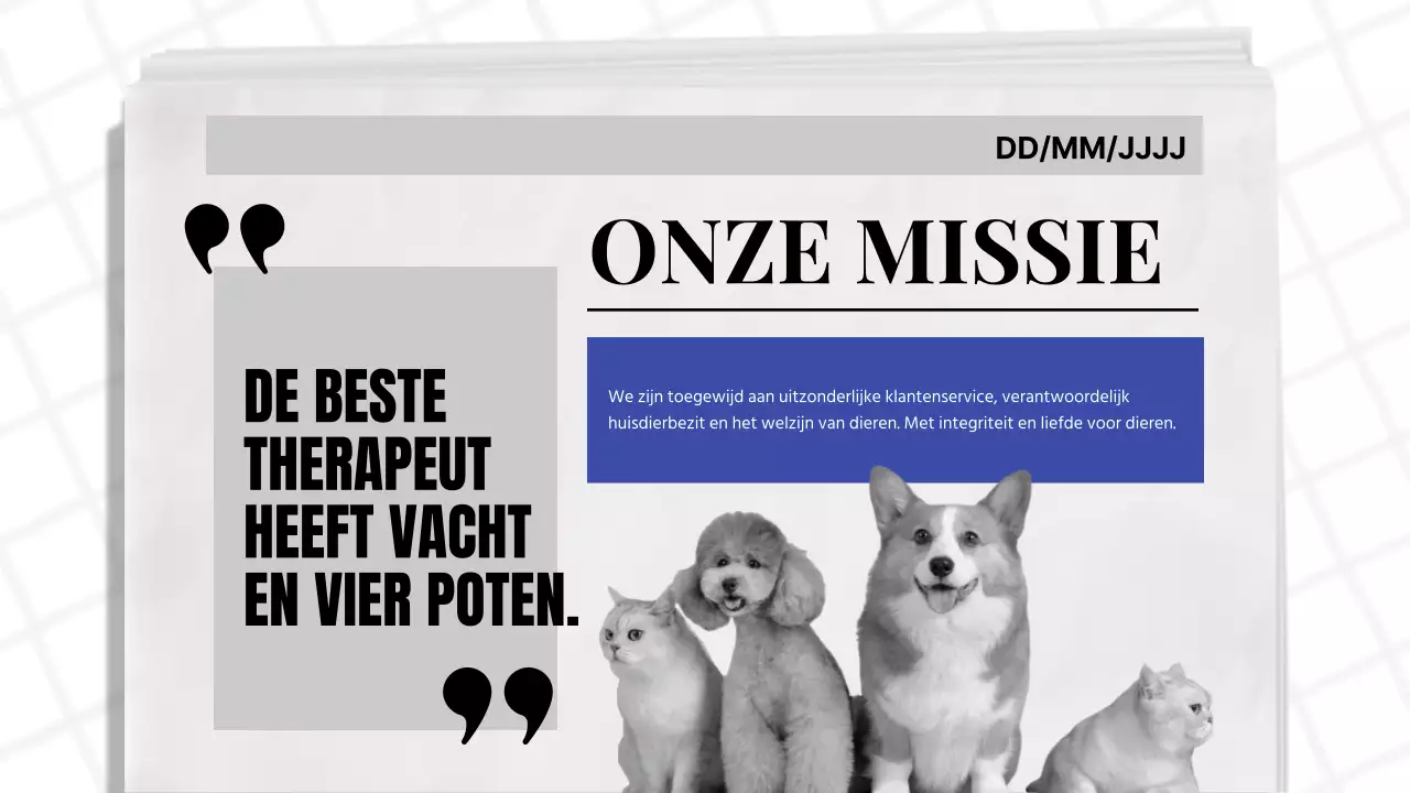 Blauw en Zwart Klassiek Kranten Thema Bedrijfsrapport