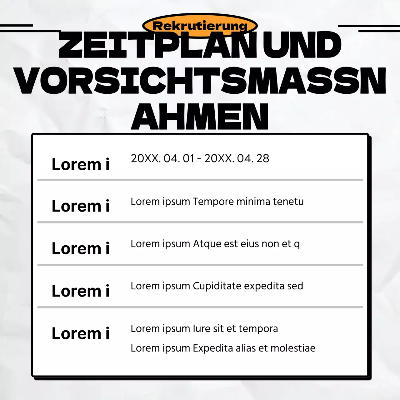 Minimalistische Werbeanzeige eines Fußballvereins in Schwarz und Orange