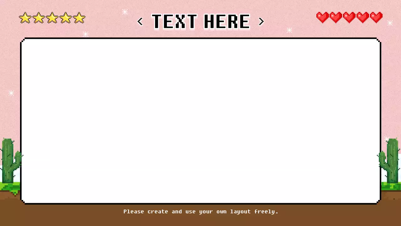 빨강과 하늘색의 레트로한 배경만 제공하는 소개서