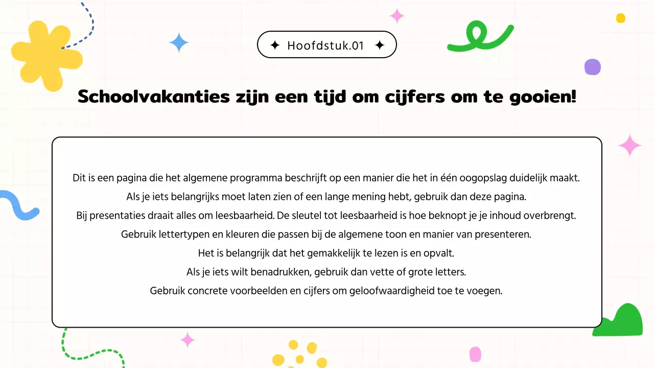 Beige en zwart, gezellige vakantiespecials oriëntatiepresentatie