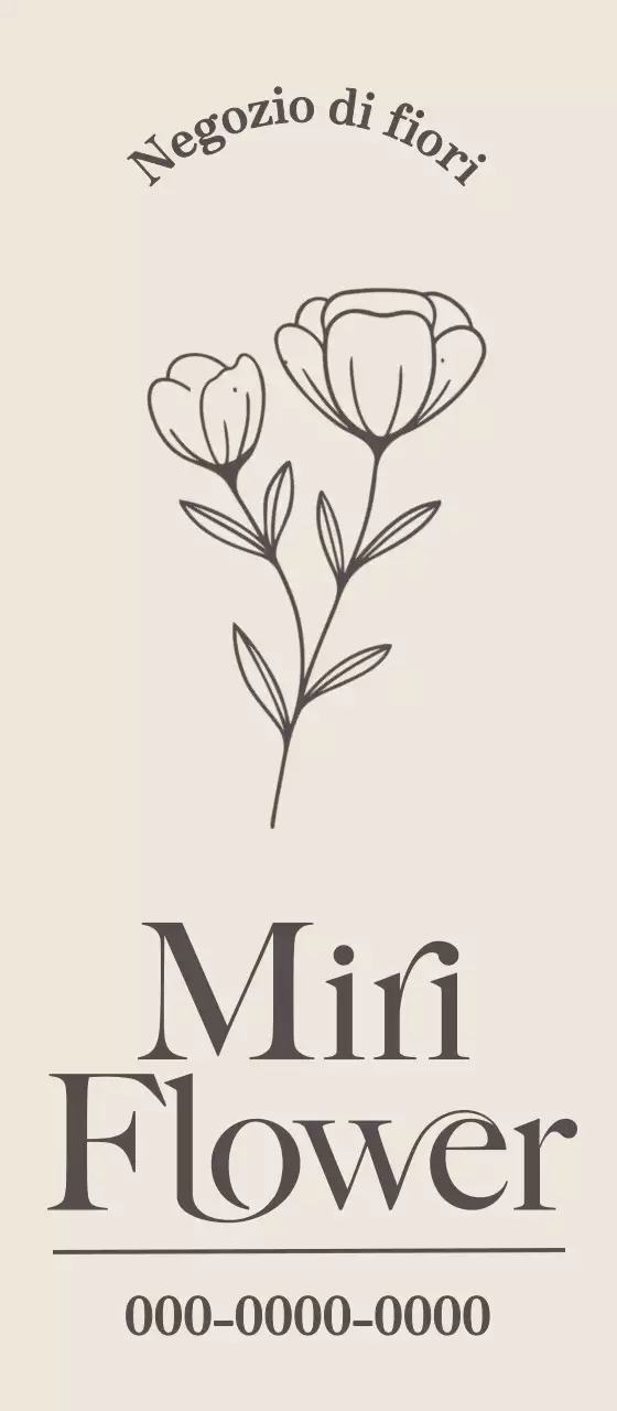 Fiori allineati per un look elegante