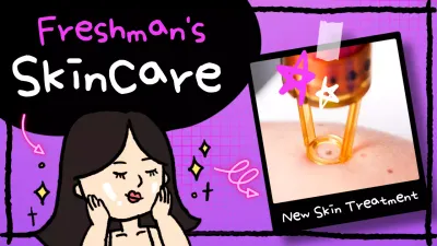 Purple Trendy Skincare Promotion YouTube Thumbnail