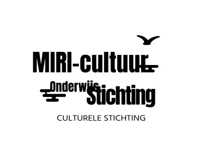 Stichtingslogo onderwijsorganisatie met typografisch concept