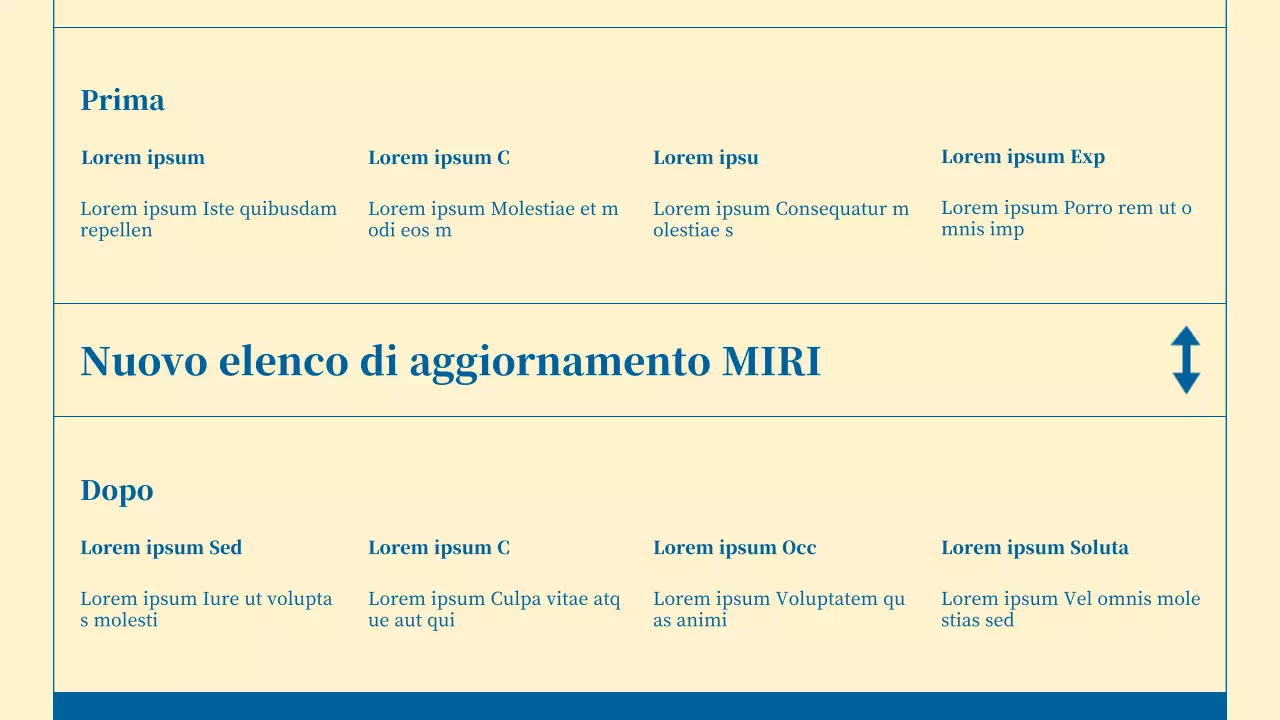 Newsletter di servizi aziendali minimalista in beige e blu
