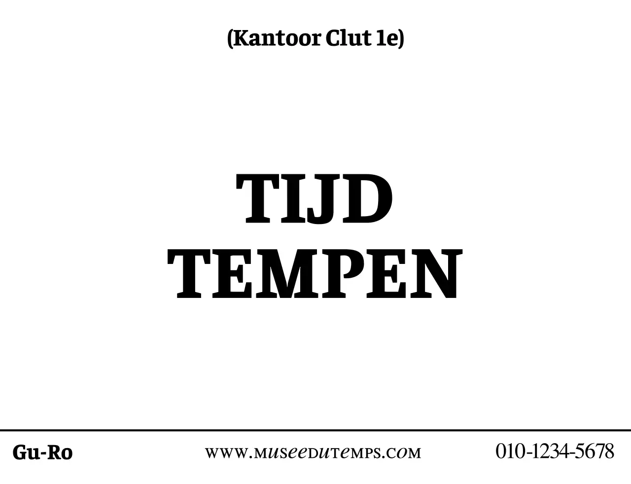 Een strakke look met een meesterlijk lettertype