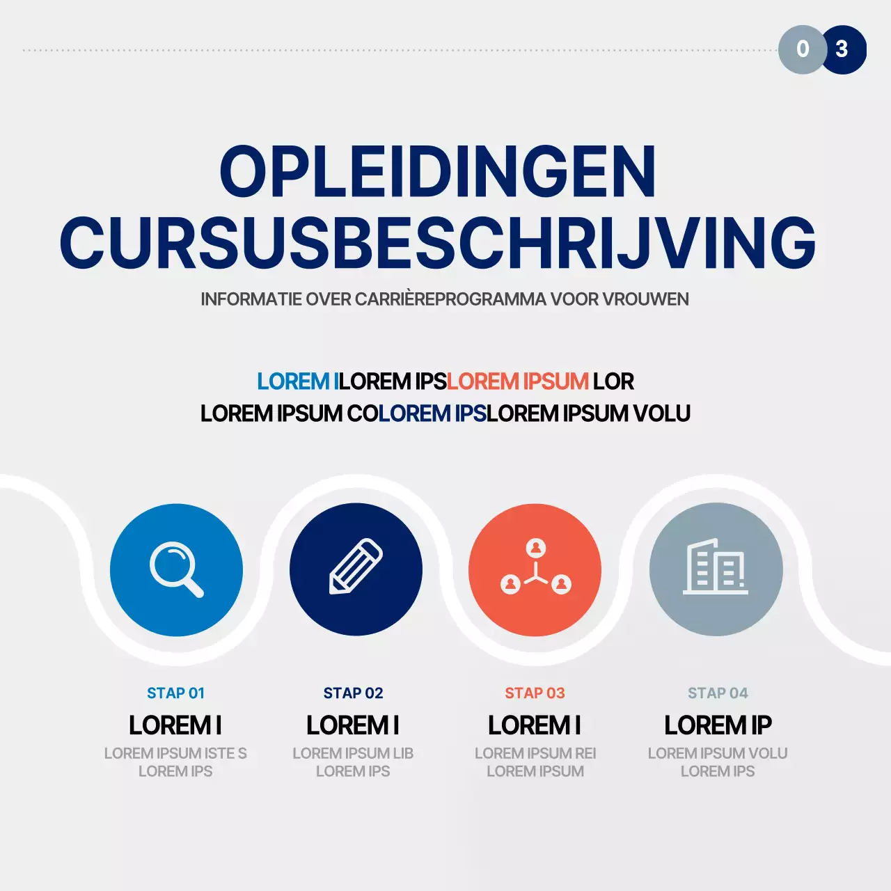 Over het rood-blauwe programma ter ondersteuning van de loopbaanontwikkeling van vrouwen