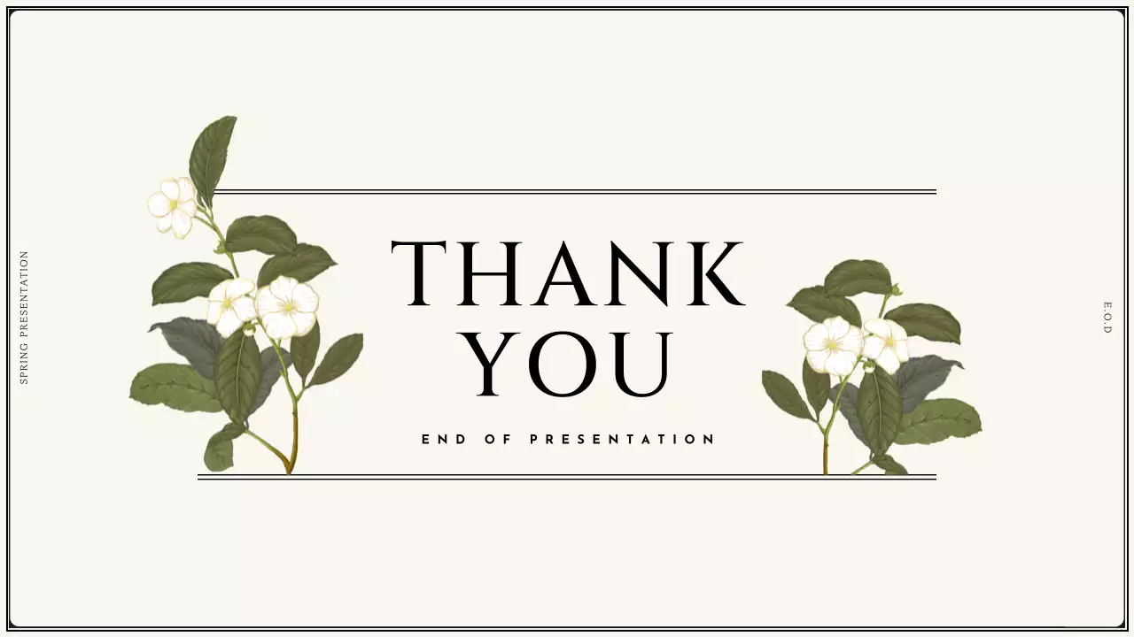 Beige Elegant Flower Presentation