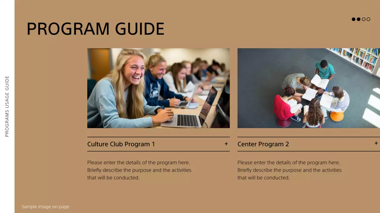 베이지 모던 사진 가이드 프레젠테이션