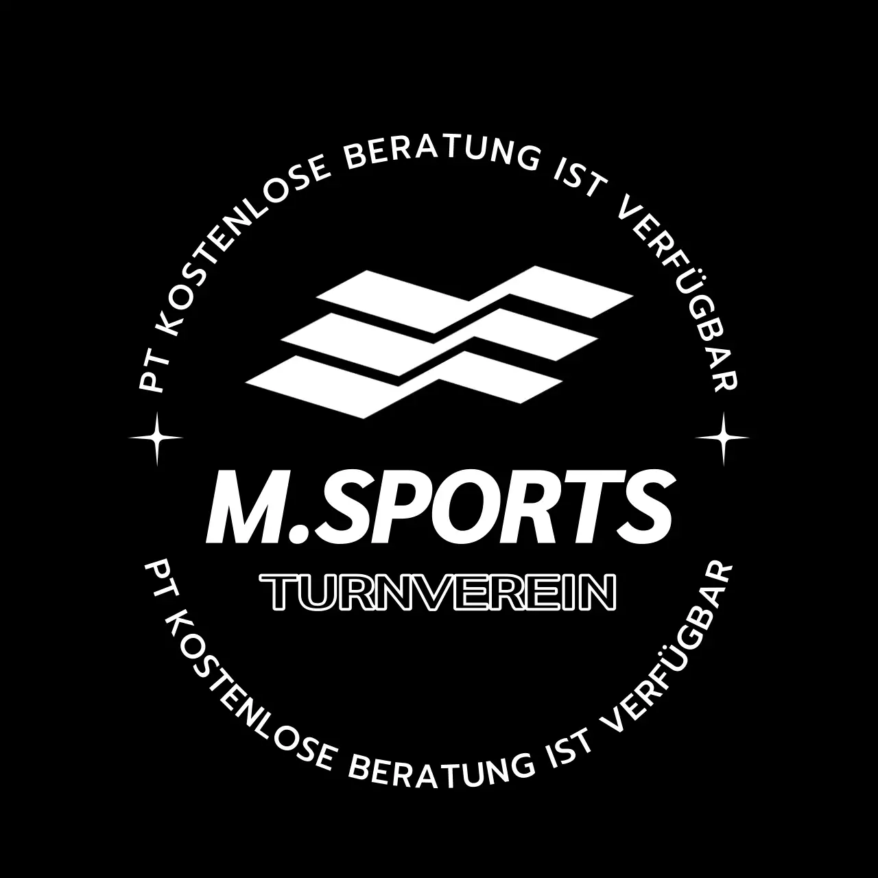 Fitnessstudio-Logo mit einem angesagten typografischen Konzept