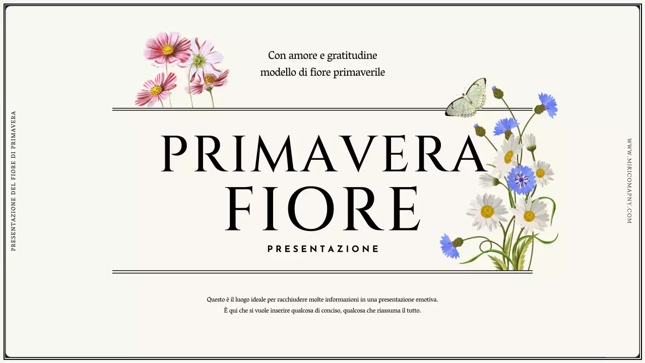 Proposta di fiori primaverili vintage in design avorio